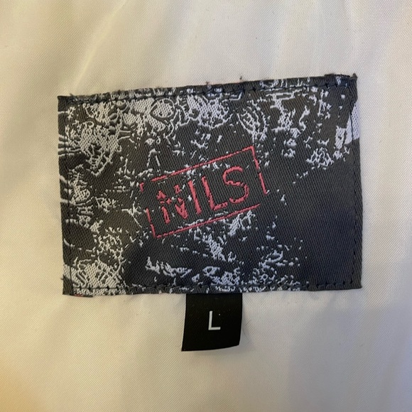 NILS, off-white with pink stitching, Ski jacket with removable hood - Picture 2 of 10